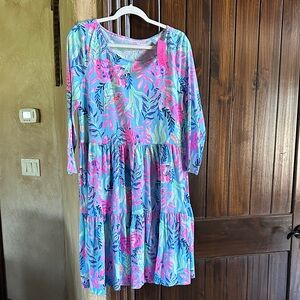 Lilly Pulitzer Dress in Blue and Pink